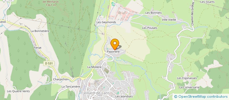 localisation de l'entreprise CUISINE & PASSION EN VERCORS  VILLARD-DE-LANS