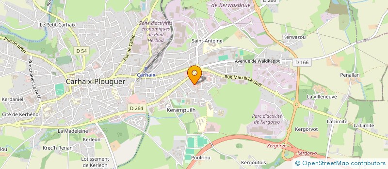 localisation de l'entreprise CUISINE POHER à CARHAIX-PLOUGUER