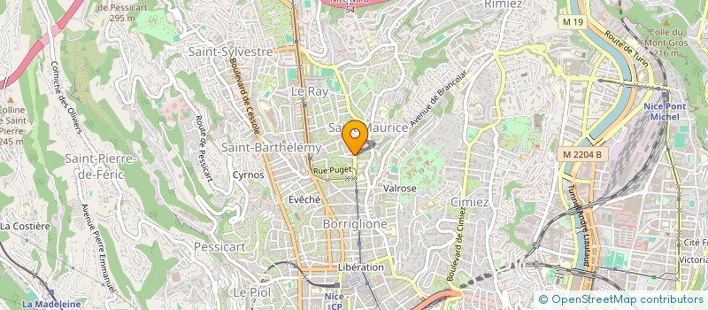 localisation de l'entreprise CUISINE SUR COURS à NICE