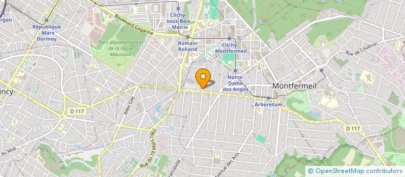 localisation de l'entreprise CUISINEA à MONTFERMEIL