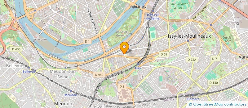 localisation de l'entreprise CUISINES 17 à ISSY-LES-MOULINEAUX