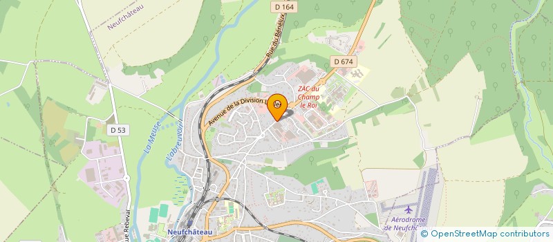 localisation de l'entreprise CUISINES 4 D  NEUFCHATEAU