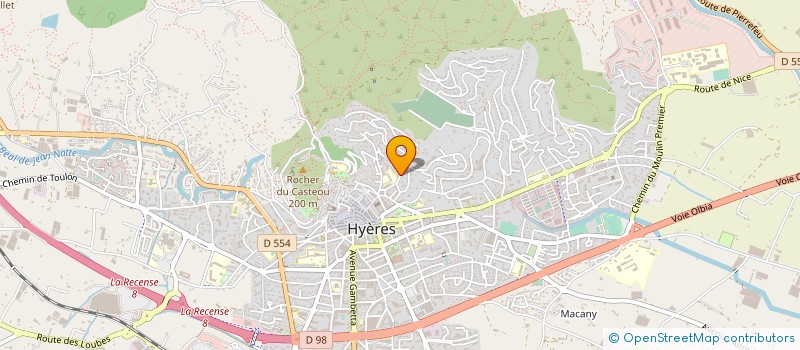 localisation de l'entreprise CUISINES 83 à HYERES