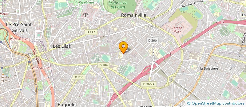 localisation de l'entreprise CUISINES ADOLPHE ROUX  BAGNOLET