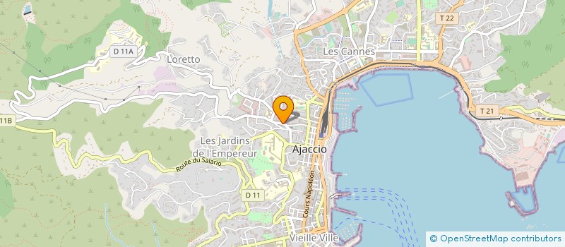 localisation de l'entreprise CUISINES AMBIANCES AMENAGEMENTS à AJACCIO