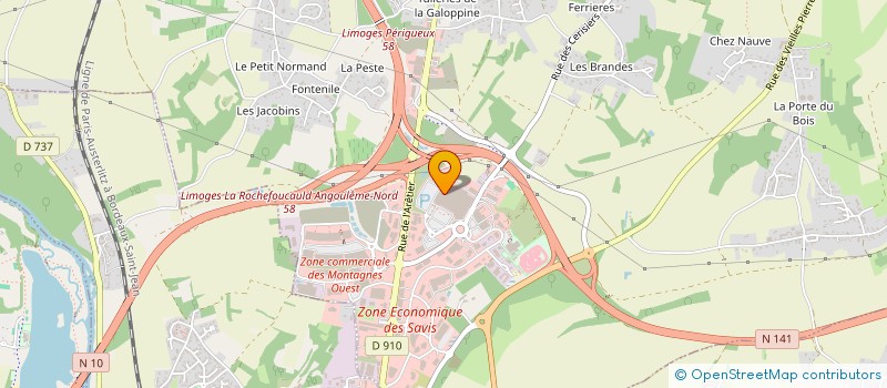 localisation de l'entreprise CUISINES ANGOULEME CREATIONS à CHAMPNIERS