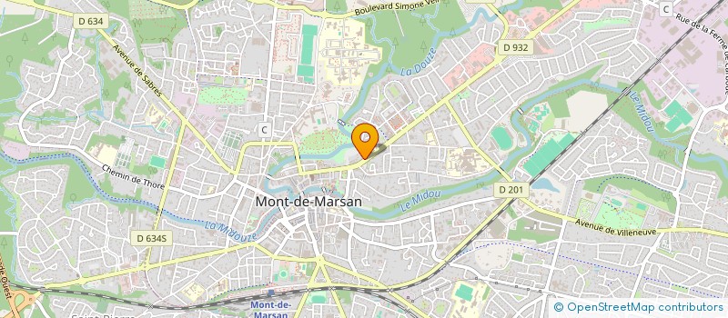 localisation de l'entreprise CUISINES BAINS AMENAGEMENTS CBA  MONT-DE-MARSAN