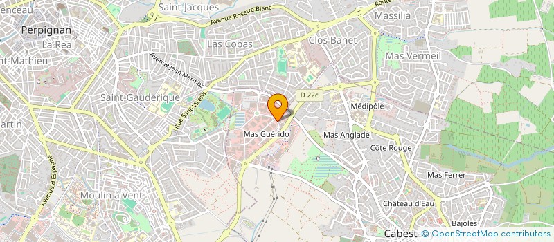 localisation de l'entreprise CUISINES BAINS SERVICES à CABESTANY