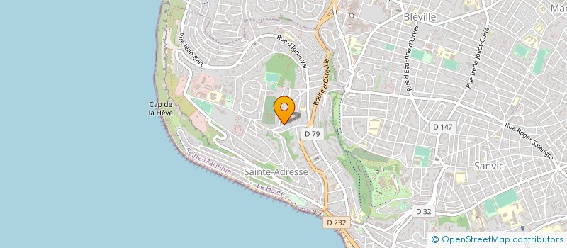 localisation de l'entreprise CUISINES BUANDERIES LABOS SERVICES - CBLS à SAINTE-ADRESSE