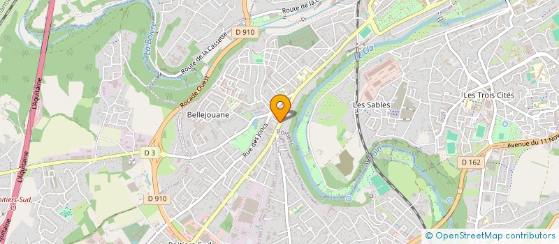 localisation de l'entreprise CUISINES CLAIRE à POITIERS