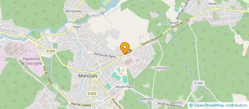 localisation de l'entreprise CUISINES & CO à MIMIZAN