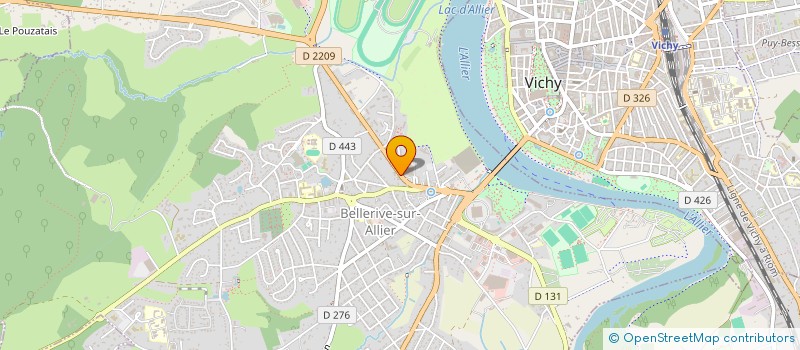 localisation de l'entreprise CUISINES COGNET à BELLERIVE-SUR-ALLIER