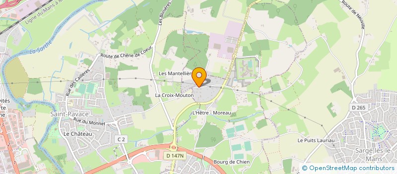 localisation de l'entreprise CUISINES CONSEILS à COULAINES