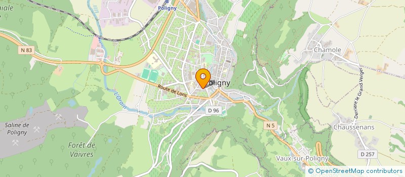 localisation de l'entreprise CUISINES D.B. à POLIGNY