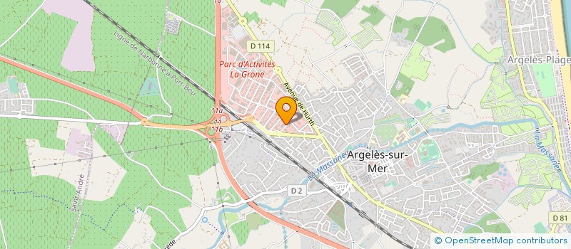 localisation de l'entreprise CUISINES DE LA GRONE à ARGELES-SUR-MER