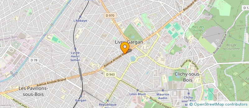 localisation de l'entreprise CUISINES DESIGN à LIVRY-GARGAN