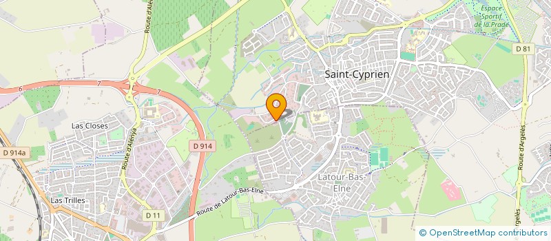 localisation de l'entreprise CUISINES & DESIGN à SAINT-CYPRIEN