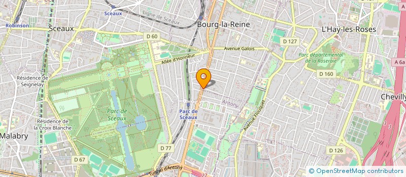 localisation de l'entreprise CUISINES DU PARC à BOURG-LA-REINE