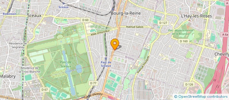 localisation de l'entreprise CUISINES DU PARC à BOURG-LA-REINE