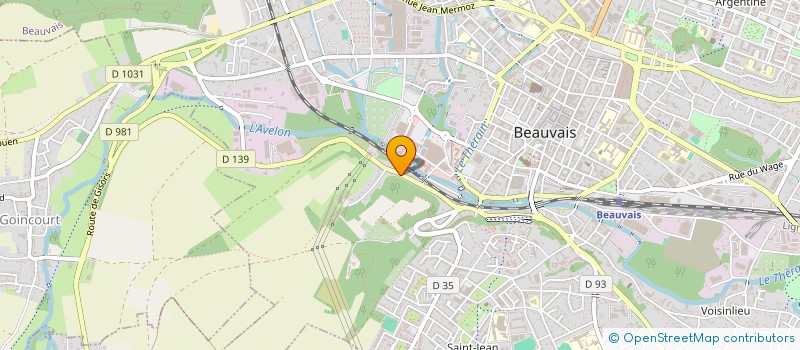 localisation de l'entreprise CUISINES ET AMENAGEMENTS J. COLLIER  BEAUVAIS