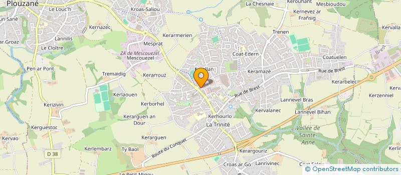 localisation de l'entreprise CUISINES ET CREATIONS  PLOUZANE