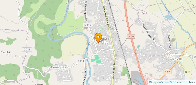 localisation de l'entreprise CUISINES ET HARMONIE D'INTERIEUR à SAINT-JEAN-DU-FALGA