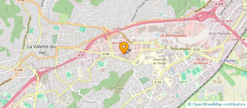 localisation de l'entreprise CUISINES ET TRADITIONS à LA VALETTE-DU-VAR