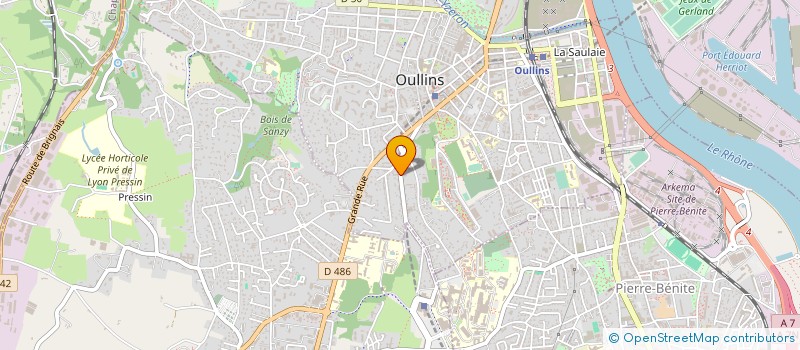 localisation de l'entreprise CUISINES GONNET à OULLINS-PIERRE-BENITE