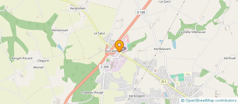 localisation de l'entreprise CUISINES LE RUYET  PLUMELIAU-BIEUZY