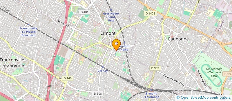 localisation de l'entreprise CUISINES P L à ERMONT