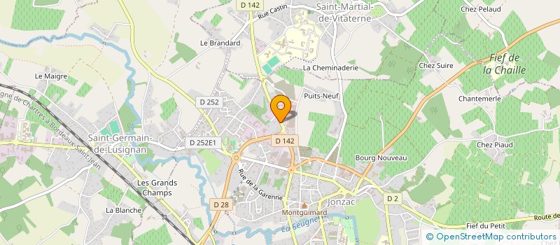 localisation de l'entreprise CUISINES PASCAL à JONZAC