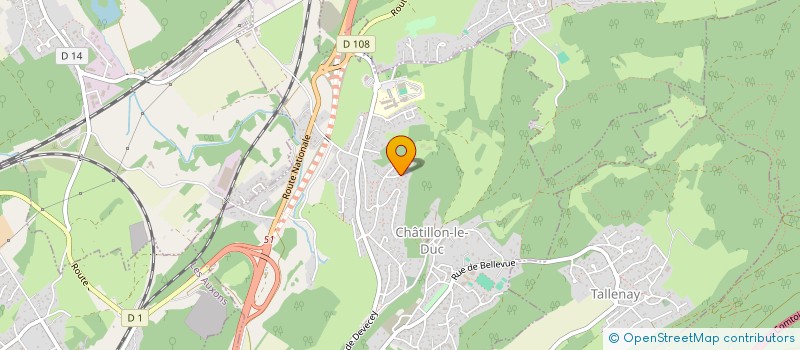localisation de l'entreprise CUISINES & PERSONNALITE SARL à CHATILLON-LE-DUC