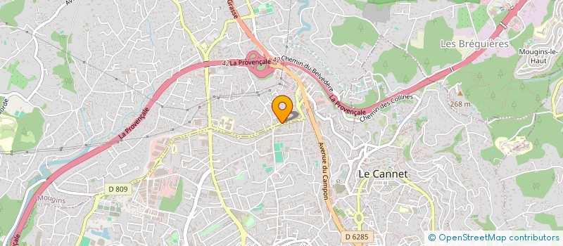 localisation de l'entreprise CUISINES PRESTIGE  MOUGINS