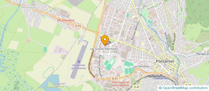 localisation de l'entreprise CUISINES RIMA à PONTARLIER