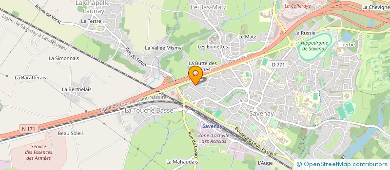 localisation de l'entreprise CUISINES RS2T à SAVENAY