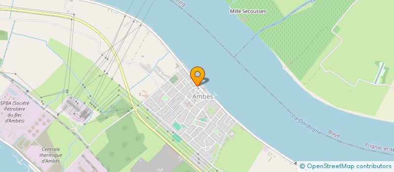 localisation de l'entreprise CUISINES SERVICES  AMBES