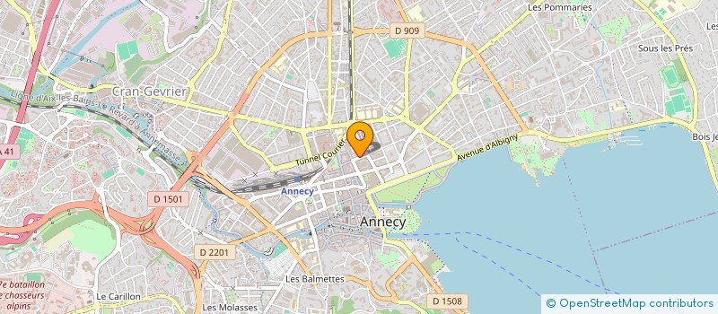 localisation de l'entreprise CUISINES VERCAUTEREN à ANNECY