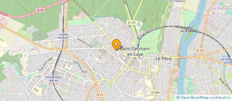 localisation de l'entreprise CUISINES W.F.  SAINT-GERMAIN-EN-LAYE