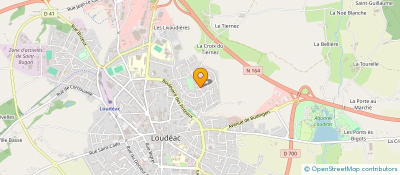localisation de l'entreprise CUISINEUM à LOUDEAC