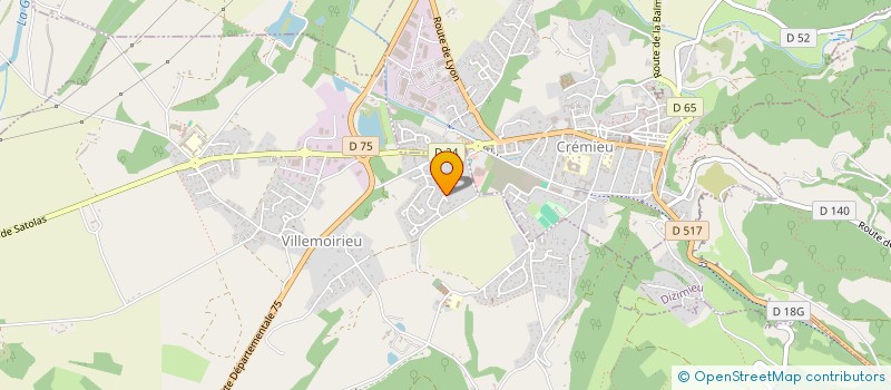 localisation de l'entreprise CUISINIERE NOMADE & CO  VILLEMOIRIEU