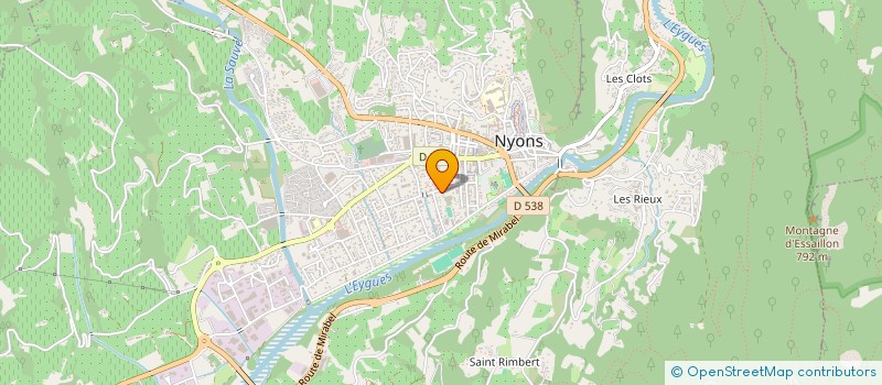 localisation de l'entreprise CUISINOSA à NYONS