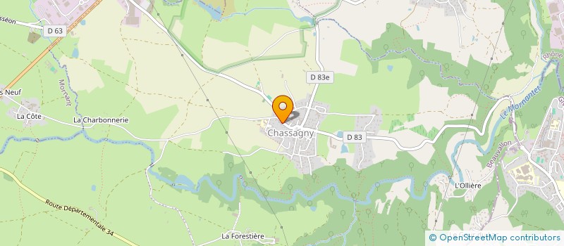 localisation de l'entreprise CUISIONONS ENSEMBLE A CHASSAGNY  BEAUVALLON