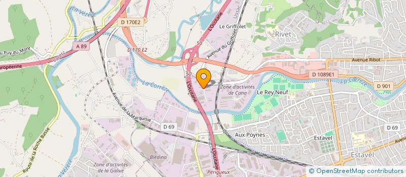 localisation de l'entreprise CUISIPRO à BRIVE-LA-GAILLARDE