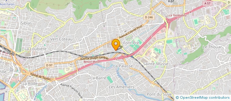 localisation de l'entreprise CUISIREF EPINAL à TOULON
