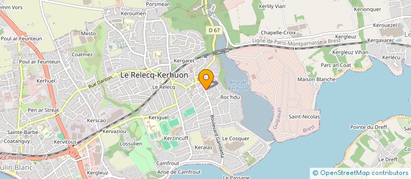 localisation de l'entreprise CUISTOT DU COIN  LE RELECQ-KERHUON