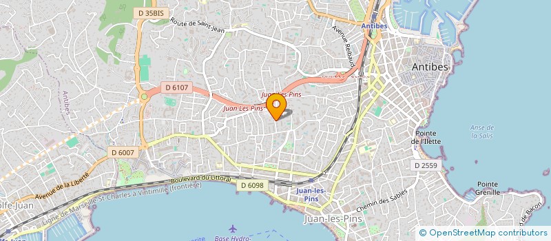 localisation de l'entreprise CUIVRES COTE D AZUR à ANTIBES