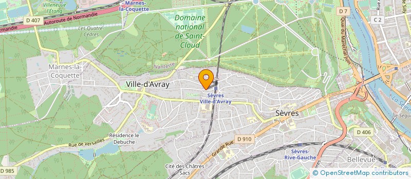 localisation de l'entreprise CUIVRES PENTATONIQUE à SEVRES