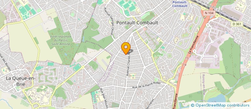 localisation de l'entreprise CUJAS CHAUVIN  PONTAULT-COMBAULT