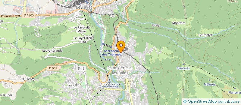 localisation de l'entreprise CULATTI / BOMMART  SAINT-GERVAIS-LES-BAINS