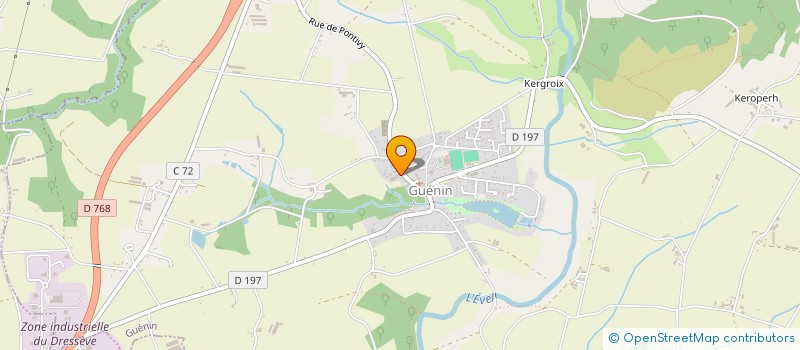 localisation de l'entreprise CULAUD MOULURES à GUENIN